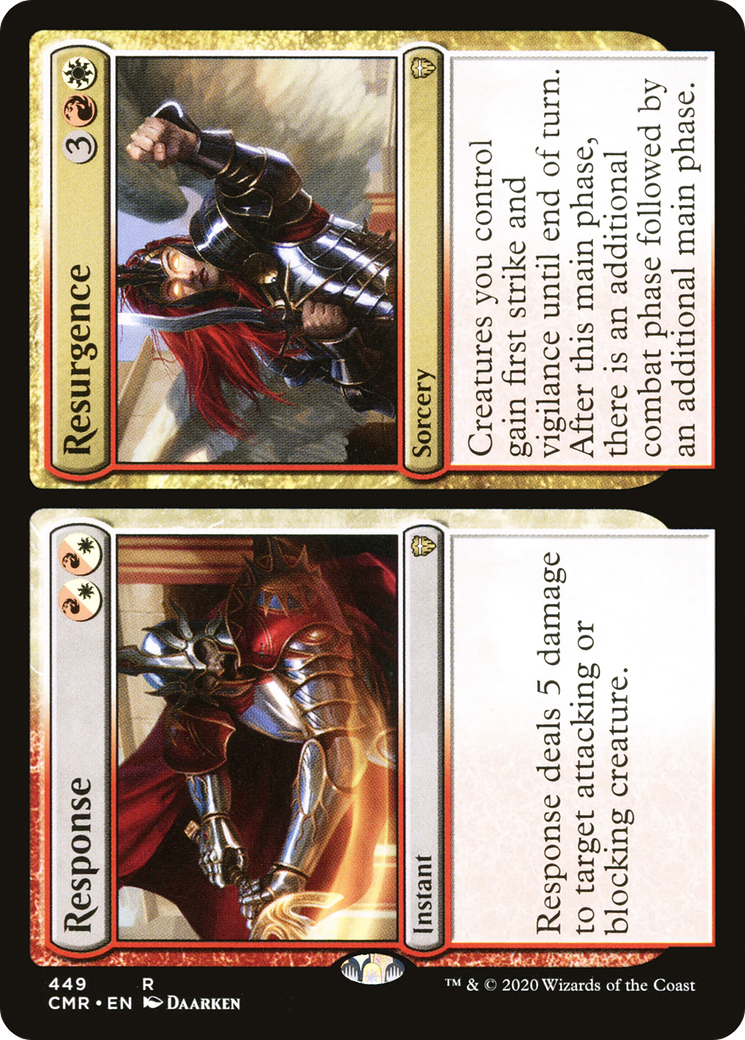{R} Response // Resurgence [Commander Legends][CMR 449]