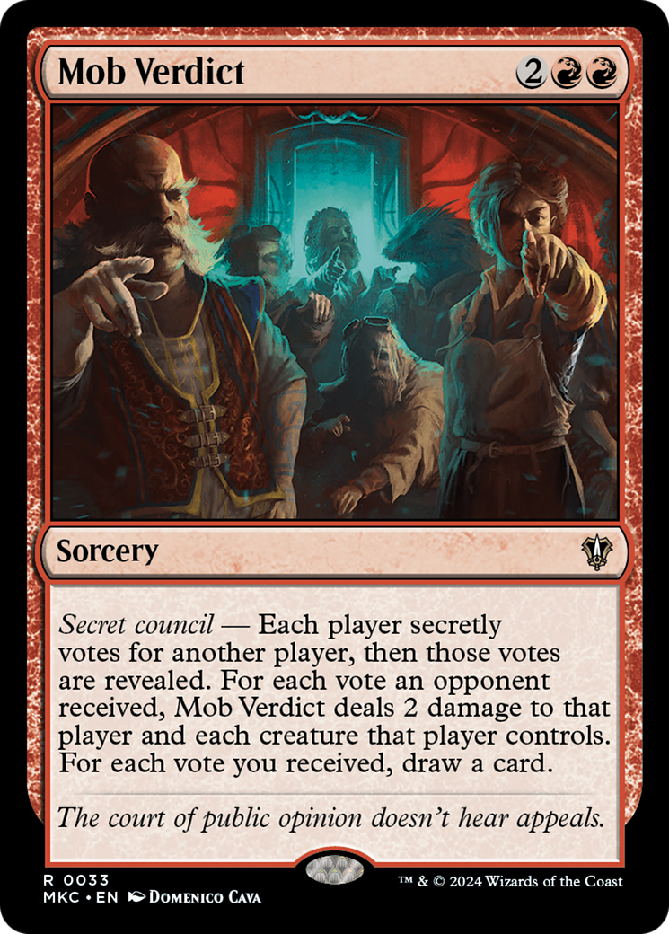 {R} Mob Verdict [Murders at Karlov Manor Commander][MKC 033]