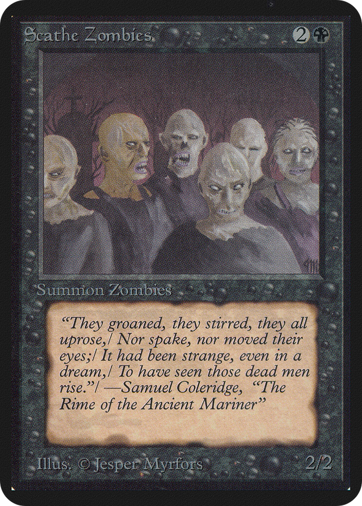 {C} Scathe Zombies [Alpha Edition][LEA 125]