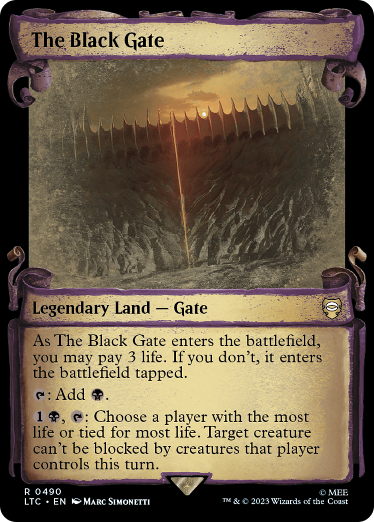 {R} The Black Gate [The Lord of the Rings: Tales of Middle-Earth Commander Showcase Scrolls][LTC 490]