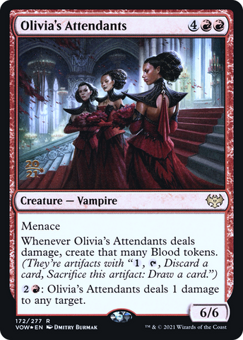 {R} Olivia's Attendants [Innistrad: Crimson Vow Prerelease Promos][PR VOW 172]