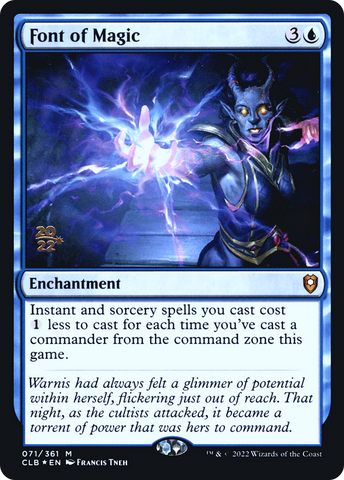 {R} Font of Magic [Commander Legends: Battle for Baldur's Gate Prerelease Promos][PR CLB 071]