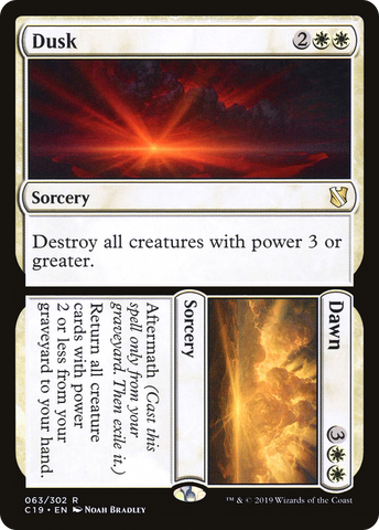{R} Dusk // Dawn [Commander 2019][C19 063]