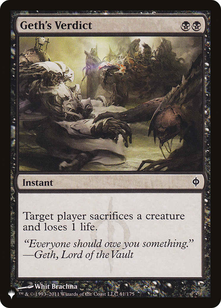 Geth's Verdict [LIST NPH-61]