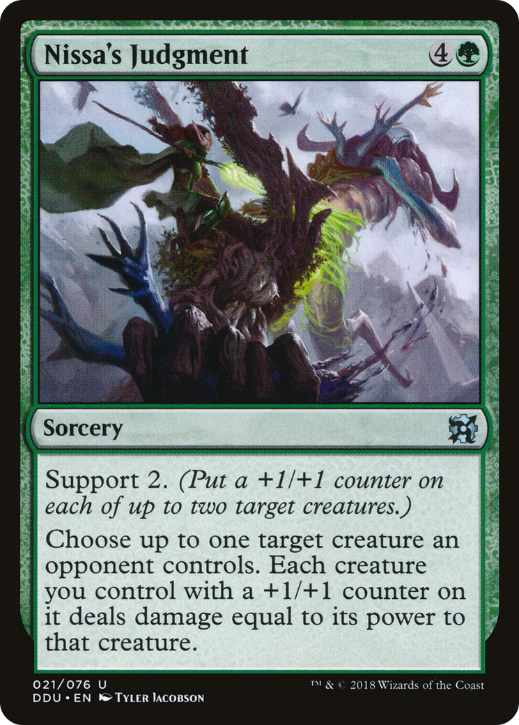 {C} Nissa's Judgment [Duel Decks: Elves vs. Inventors][DDU 021]
