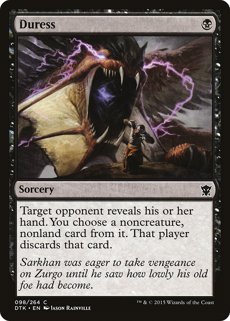 {C} Duress [Dragons of Tarkir][DTK 098]