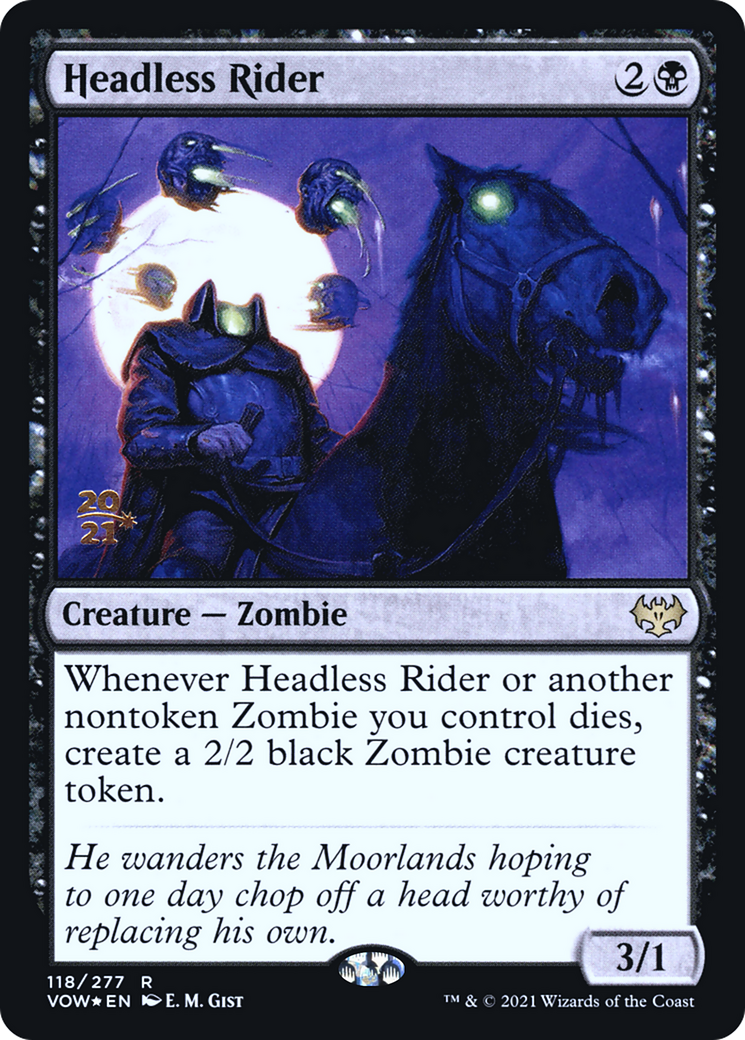 {R} Headless Rider [Innistrad: Crimson Vow Prerelease Promos][PR VOW 118]