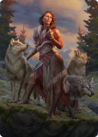 {A} Arlinn, the Pack's Hope 1 Art Card [Innistrad: Midnight Hunt Art Series][AMID 001]