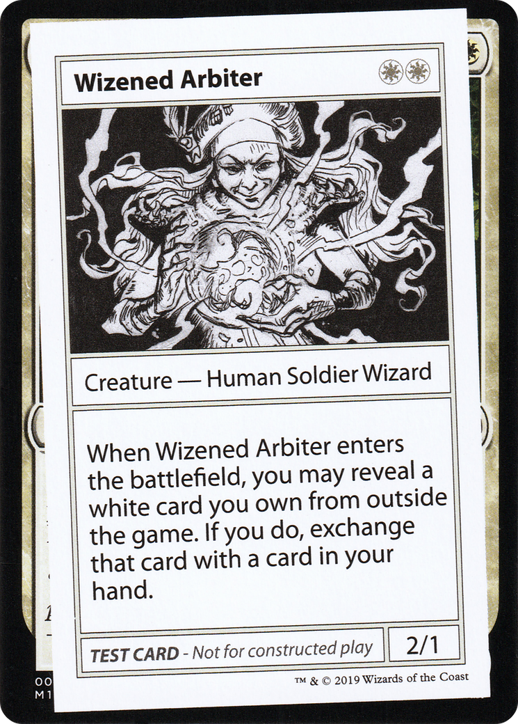 {R} Wizened Arbiter (2021 Edition) [Mystery Booster Playtest Cards][CMB1 014]