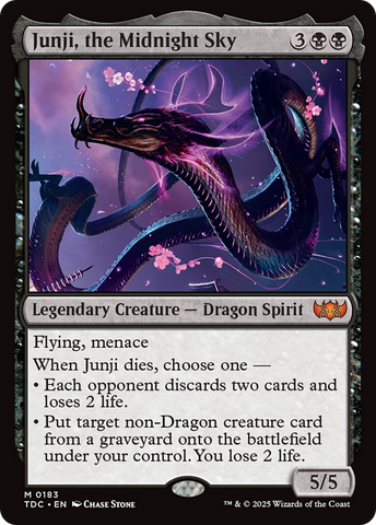 {R} Junji, the Midnight Sky [Tarkir: Dragonstorm Commander][TDC 183]