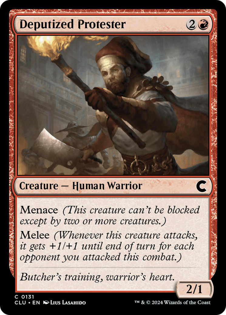 {C} Deputized Protester [Ravnica: Clue Edition][CLU 131]