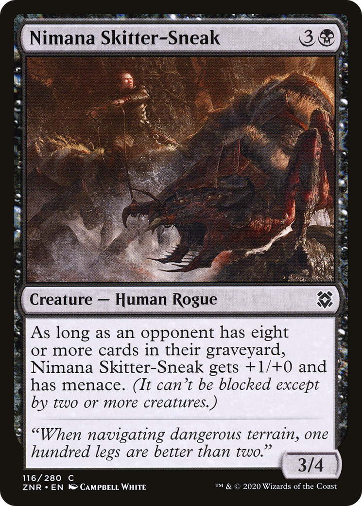 {C} Nimana Skitter-Sneak [Zendikar Rising][ZNR 116]