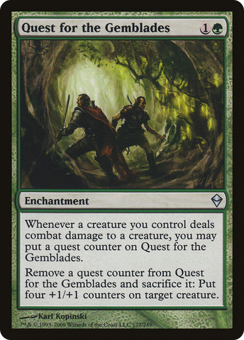 {C} Quest for the Gemblades [Zendikar][ZEN 177]