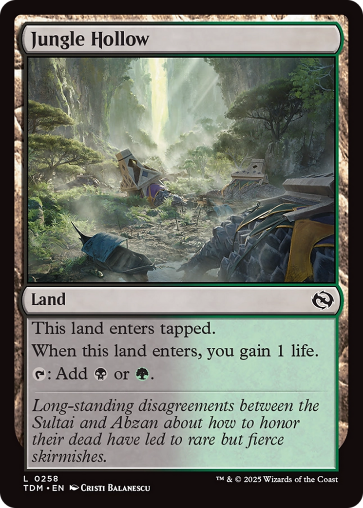 {@C} Jungle Hollow [Tarkir: Dragonstorm][TDM 258]