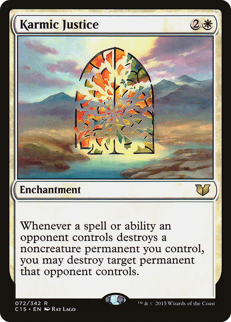 {R} Karmic Justice [Commander 2015][C15 072]