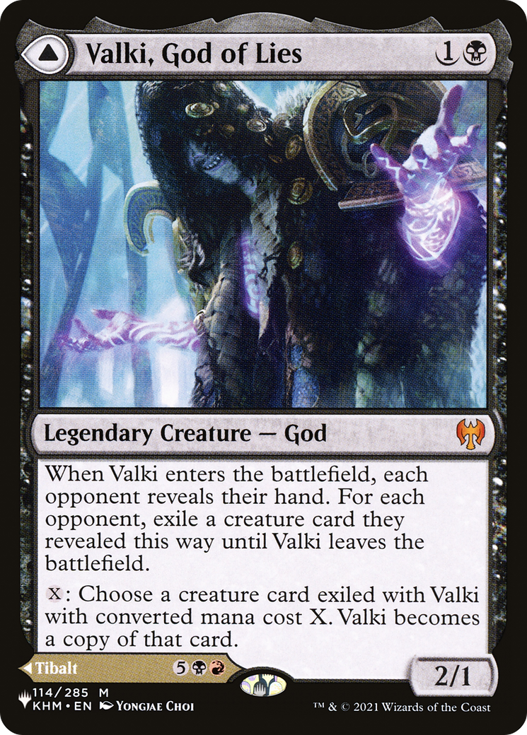 {R} Valki, God of Lies // Tibalt, Cosmic Impostor [LIST KHM-114]