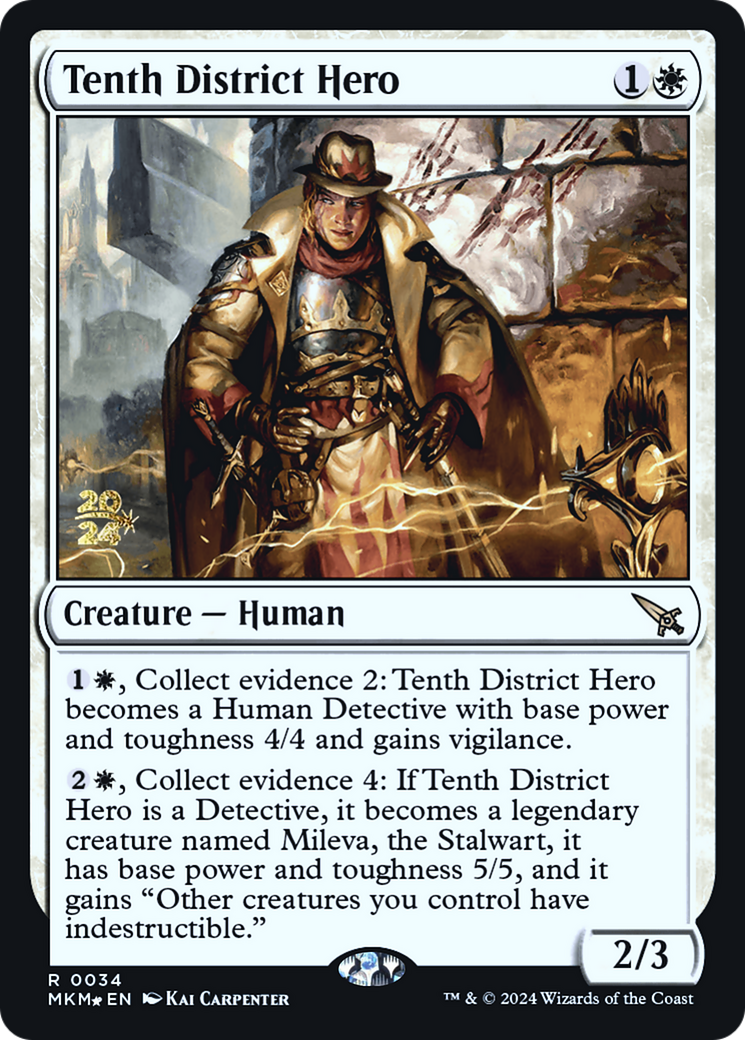 {R} Tenth District Hero [Murders at Karlov Manor Prerelease Promos][PR MKM 034]