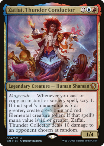 {R} Zaffai, Thunder Conductor [Commander 2021][C21 004]