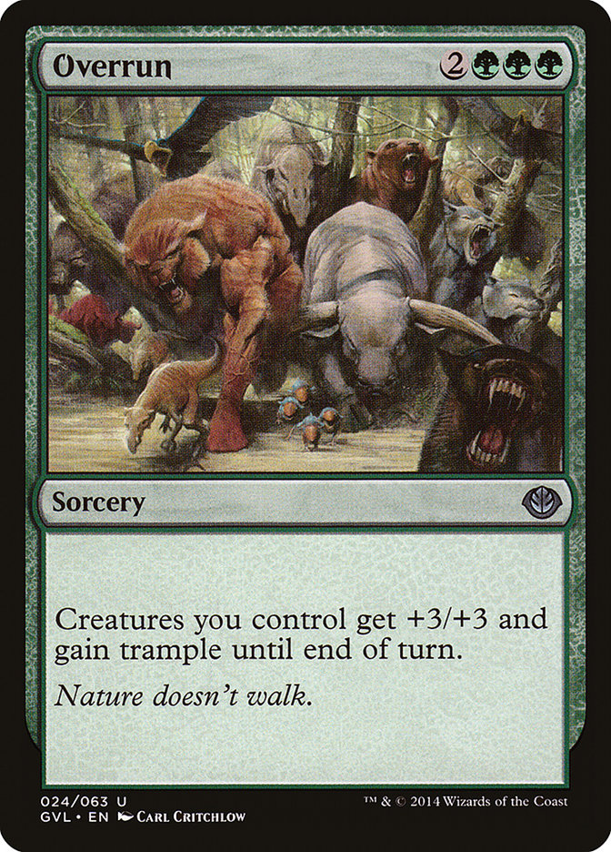 {C} Overrun (Garruk vs. Liliana) [Duel Decks Anthology][GVL 024]