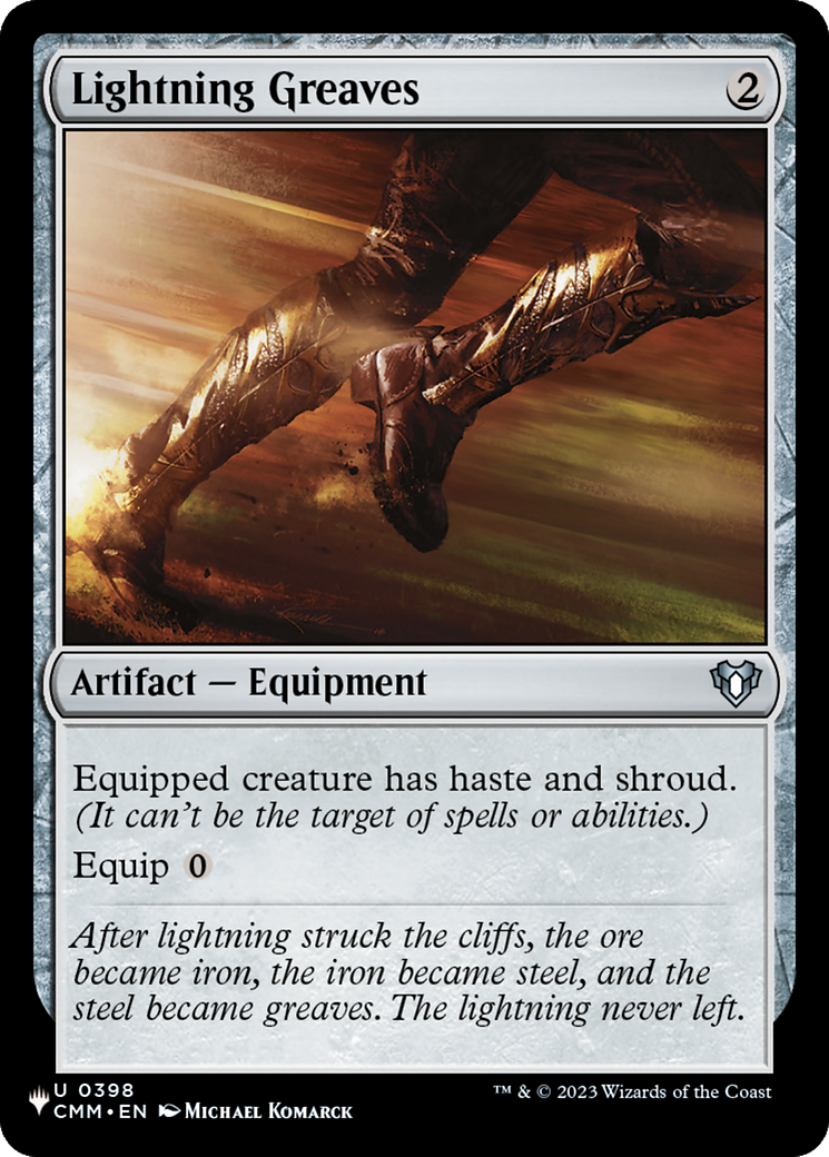 Lightning Greaves (CMM) [LIST 0398]