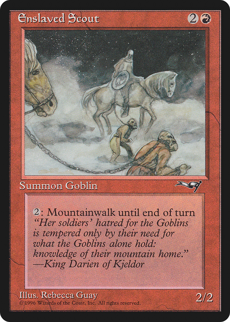 {C} Enslaved Scout (Crouching) [Alliances][ALL 71A]