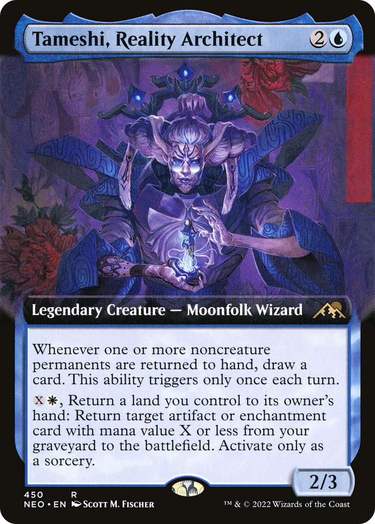 {R} Tameshi, Reality Architect (Extended Art) [Kamigawa: Neon Dynasty][NEO 450]