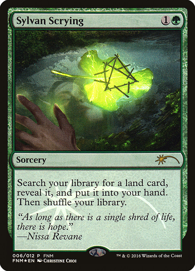 {R} Sylvan Scrying [Friday Night Magic 2016][PA F16 006]