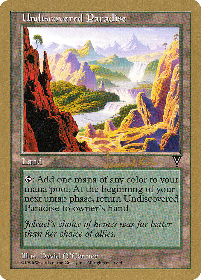 {R} Undiscovered Paradise (Janosch Kuhn) [World Championship Decks 1997][GB WC97 JK167]