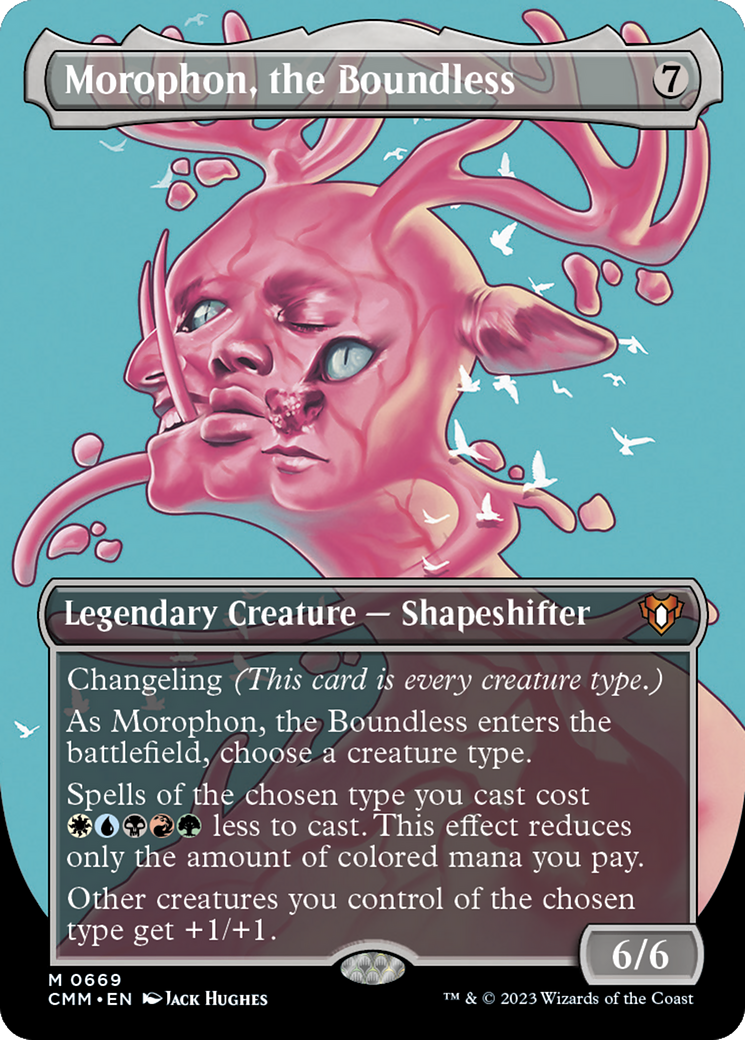 {R} Morophon, the Boundless (Borderless Profile) [Commander Masters][CMM 669]