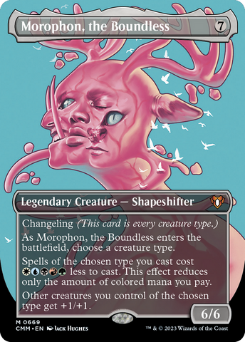 {R} Morophon, the Boundless (Borderless Profile) [Commander Masters][CMM 669]