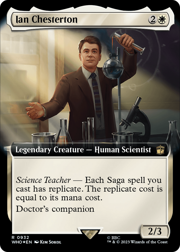 {R} Ian Chesterton (Extended Art) (Surge Foil) [Doctor Who][WHO 932]