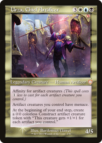 {R} Urza, Chief Artificer (002) (Retro) [The Brothers' War Commander][BRC 002]