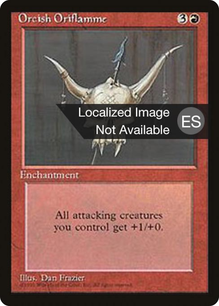 {F} Orcish Oriflamme [Fourth Edition (Foreign Black Border)][FBB 4ED 215]