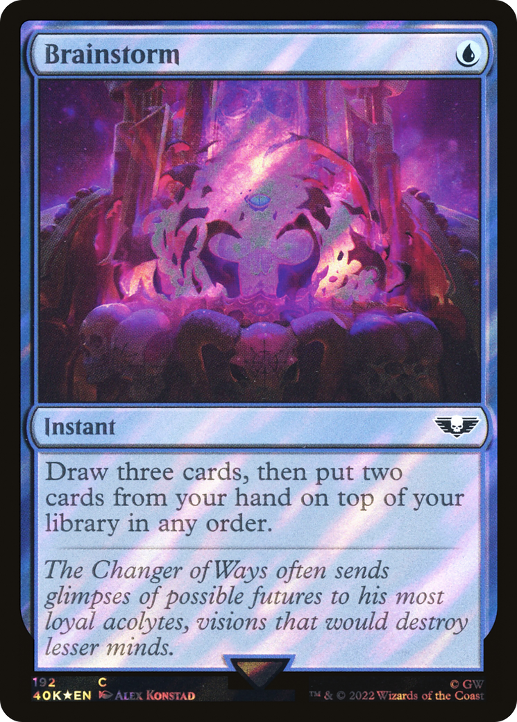 {C} Brainstorm (Surge Foil) [Universes Beyond: Warhammer 40,000][SF 40K 192]