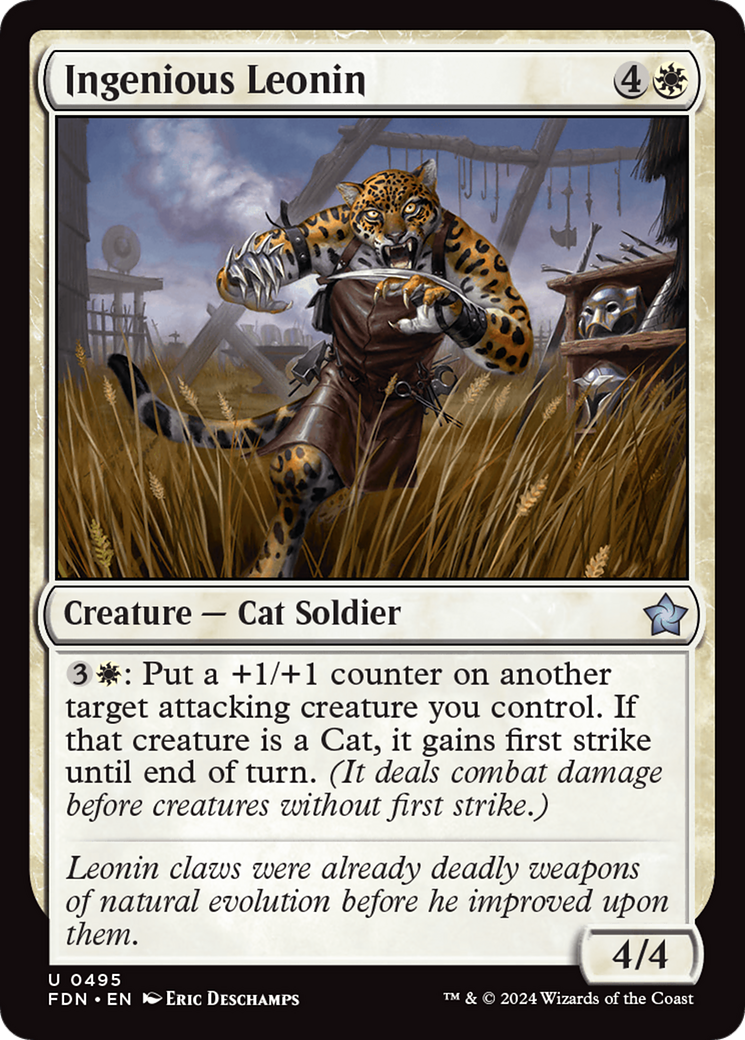 {@C} Ingenious Leonin [Foundations][FDN 495]