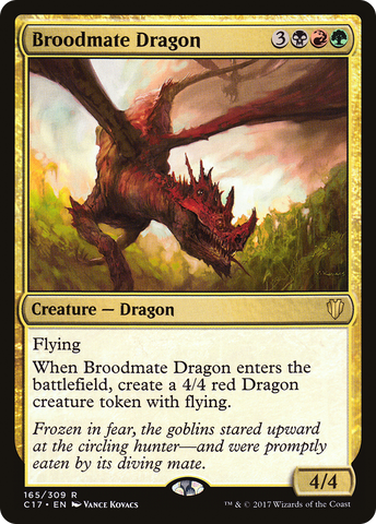 {R} Broodmate Dragon [Commander 2017][C17 165]