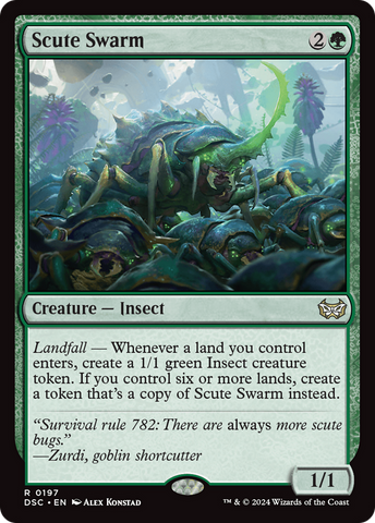 {R} Scute Swarm [Duskmourn: House of Horror Commander][DSC 197]