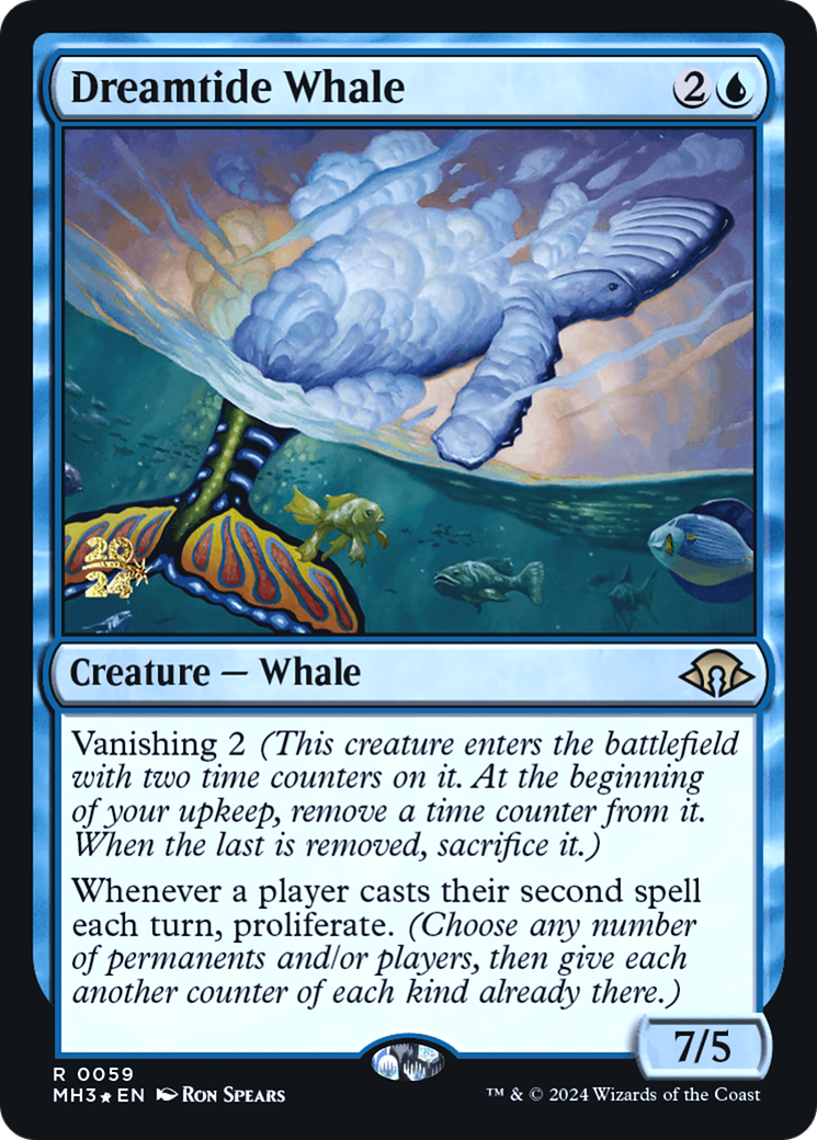 {R} Dreamtide Whale [Modern Horizons 3 Prerelese Promos][PR PMH3 059]