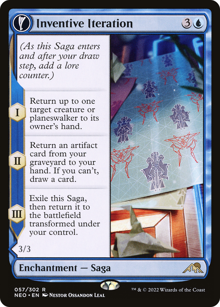 {R} Inventive Iteration // Living Breakthrough [Kamigawa: Neon Dynasty][NEO 057]