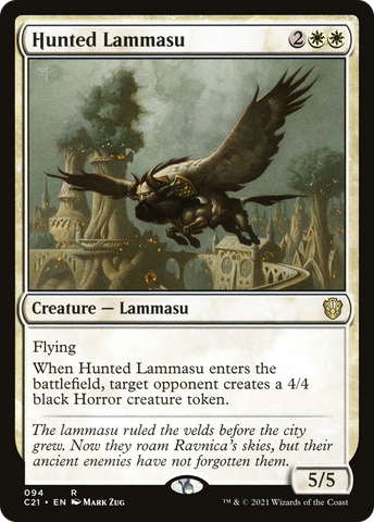 {R} Hunted Lammasu [Commander 2021][C21 094]