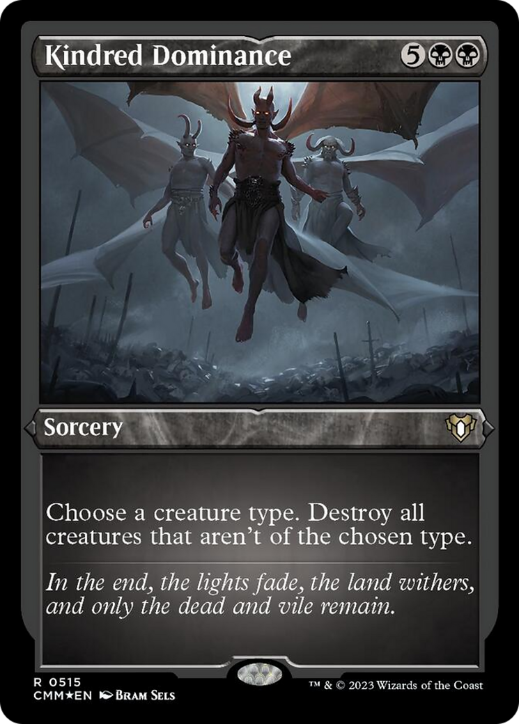 {R} Kindred Dominance (Foil Etched) [Commander Masters][CMM 515]