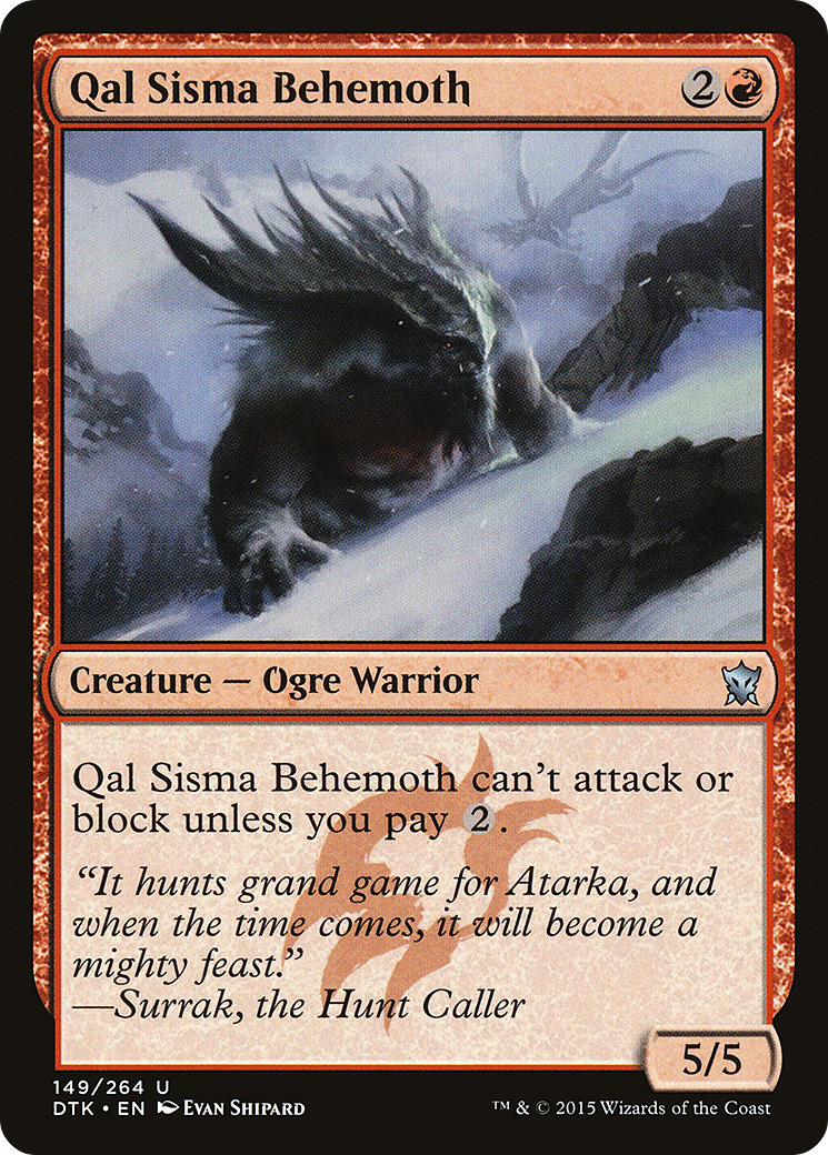 {C} Qal Sisma Behemoth [Dragons of Tarkir][DTK 149]