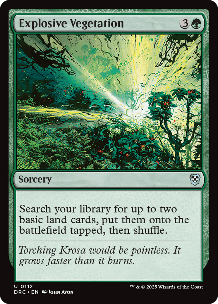 {C} Explosive Vegetation [Aetherdrift Commander][DRC 112]