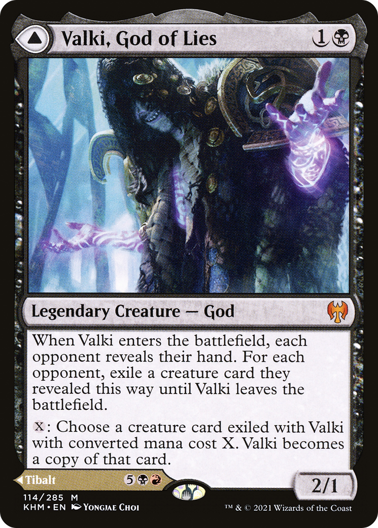 {R} Valki, God of Lies // Tibalt, Cosmic Impostor [Kaldheim][KHM 114] - Misty Mountain Games