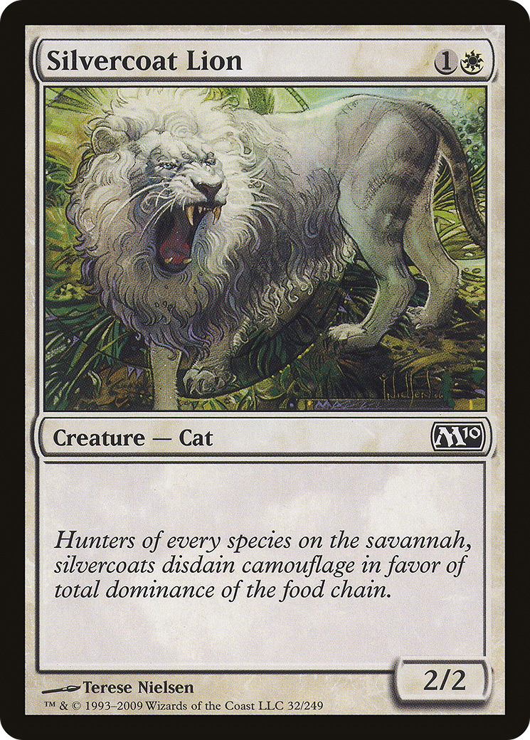 {C} Silvercoat Lion [Magic 2010][M10 032]