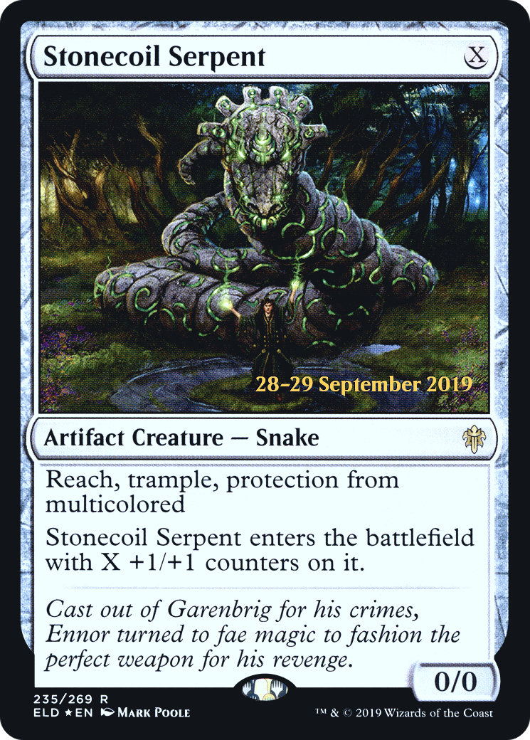 {R} Stonecoil Serpent [Throne of Eldraine Prerelease Promos][PR ELD 235]