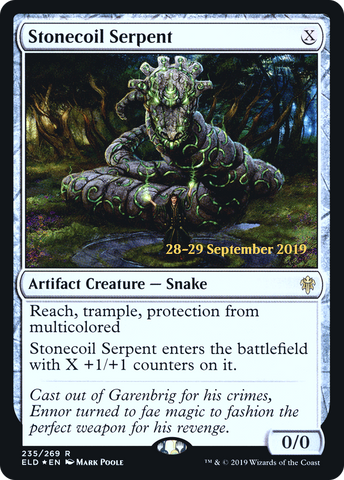 {R} Stonecoil Serpent [Throne of Eldraine Prerelease Promos][PR ELD 235]
