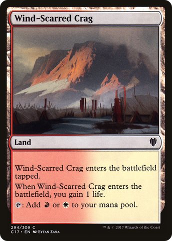 {C} Wind-Scarred Crag [Commander 2017][C17 294]