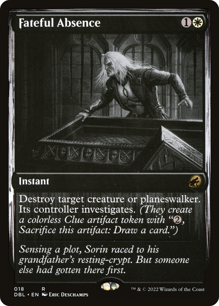 {R} Fateful Absence [Innistrad: Double Feature][DBL 018]