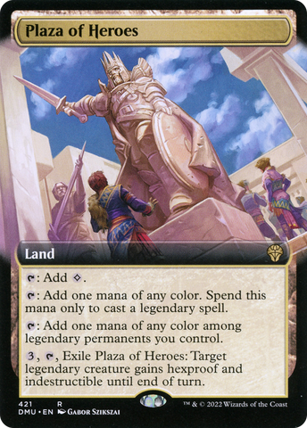 {R} Plaza of Heroes (Extended Art) [Dominaria United][DMU 421]